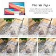 thumbnail image 2 of Balacho Floral Mosaic Boho Patchwork Quilted Faux Wool Area Rug, 4' x 6', Brown, 2 of 8