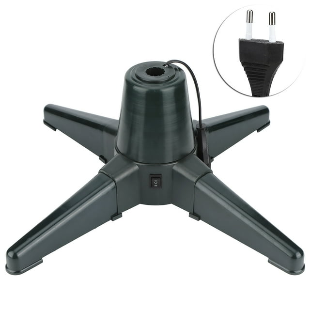 Electric Rotating Christmas Tree Stand, Adjustable 360 Degree Christmas Tree Holder, Shelf Decorations For Christmas Trees Iron Pipes 50CM