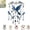 Blue Jay graceful hummingbird wind chime, hummingbird wind chime, variant on Graceful Hummingbird Wind Chime, Crystal Pendant Hanging Mobile Decoration for Garden Patio, Reflective Colorful Glass, Gifts for Grandma Mom Wife Sister, Aluminum Tubes(Blue Jay)