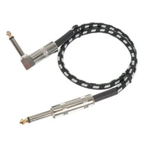 HOMEMAXS Durable Guitar Accessory Audio Cable with Copper Core for Electric Guitar Use Black 1 Pc