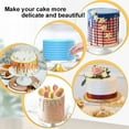 thumbnail image 4 of NOGIS 9.5Inch Cake Scraper Smoother Sided Patterned Edge Stripe Edge Smoother Ridged Cake Scraper Set of 6, Acrylic Cake Smoother Tool Cake Contour Comb Icing Smoother Frosting Scraper, 4 of 7
