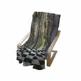 thumbnail image 4 of Alice in Wonderland Soft Flannel Fleece Throw Blanket, Welcome Wonderland Black and White Floor Landscape Mushroom Lantern, Cozy Plush for Indoor and Outdoor Use, 60" x 80", Multicolor, by Ambesonne, 4 of 6