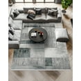 thumbnail image 3 of Grey Geometric Area Rugs for Living Room Washable Rugs Boho Moroccan Area Rug Soft Neutral Geometric Bohemian Carpet Distressed Indoor Rug for Bedroom Dining Room Office Foldable Nonslip Rug, 3 of 9