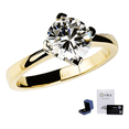 thumbnail image 1 of Anillo Promesa Compromiso 14k Oro Chapa Dorado Diamante Boda Xtellar dorado, 1 of 4