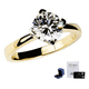 thumbnail image 1 of Anillo Promesa Compromiso 14k Oro Chapa Dorado Diamante Boda Xtellar dorado, 1 of 4