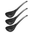 thumbnail image 7 of NICEXMAS 3Pcs Japanese Style Black Rice Noodles Spoons Large Deep Bowl for Soup Serving, 7 of 7