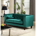thumbnail image 3 of Uspridefurniture Kittleson 60'' Velvet Tuxedo Arm Loveseat -Green, 3 of 5