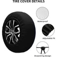 thumbnail image 3 of July 4th Spare Tire Covers American Flag Wheel Protectors USA Patriotic Wheel Covers Universal Fit for Trailer Rv SUV Truck Travel Trailers Camper, 3 of 10