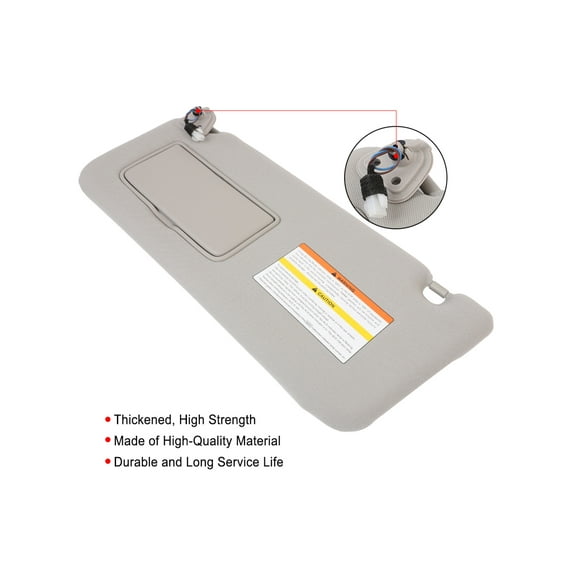 ECCPP Left Driver Side Sun Visor Assembly with Sunroof Gray 964011LA3D 96401-1LA3D Fits for 2011 2012 2013 for Infiniti QX56,2014-2016 for Infiniti QX80