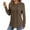 Brown, variant on Women's Sweaters Womens Fall Clothes Long Sleeve Hoodie Shirt Casual Knit Top With Drawstring Design for Everyday Comfort And Style