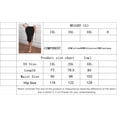thumbnail image 6 of AURA Plus Size Womens Black High Waist Pencil Skirt Elastic Waist Midi Skirt Side Slit Knitted Commuter Work, 6 of 6