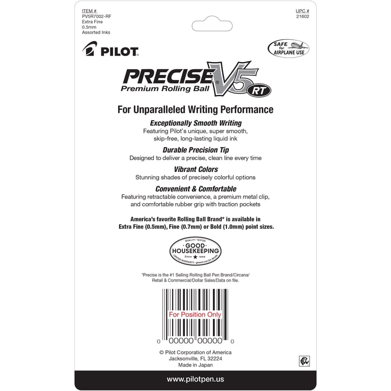 Pilot Precise V5 RT Premium Rollerball Pens, 4-Pack photo 8