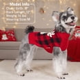 thumbnail image 4 of Jersey para perros pequeños KYEESE con estampado navideño de renos, color rojo, 4 of 8