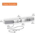 thumbnail image 2 of WAMPAT Wall Mounted Media Console with Power Outlets 70", Floating TV Stand Component Shelf for 75 inches TV for Living Room,White&Grey, 2 of 7
