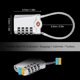 thumbnail image 5 of Luggage Locks, 2 Packs, 4-Digit Combination Lock Security Padlock Travel Lock, with 14cm Flexible Cable for Suitcase Luggage Backpack(Sliver), 5 of 5