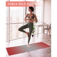 thumbnail image 2 of Red Grey Ombre Yoga Towel for Hot Yoga Non Slip, Modern Gradient Abstract Art Yoga Mat Towel Absorbent Yoga Sweat Towels Microfiber Hot Yoga Blanket for Bikram Pilates 26"x74", 2 of 7