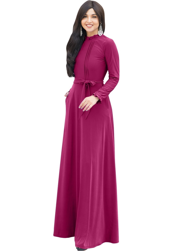 green emerald velvet dress Magenta Satin Strapless Trumpet Long Prom Dress main image 0