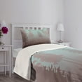thumbnail image 5 of Ambesonne Forest Quilted Bedspread Set 2 Pcs, European Foliage Design, Twin Size, Dried Rose Pale Blue, 5 of 6