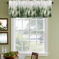 thumbnail image 5 of Green Mist Forest Valances for Windows, Foggy Mountain Tree Nature Landscape Light Filtering Kitchen Curtains, Rod Pocket Window Valance Curtains for Living Room Bedroom, 54" W x 18" L, 2 Panels, 5 of 9