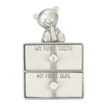 thumbnail image 2 of Tooth  Holder Box, Sturdy First Tooth Keepsake Box Engraved Zinc Alloy Cartoon Bear Silver  For Childhood Memory For Girl, 2 of 8