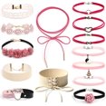 thumbnail image 1 of 1 Ensemble Collier Ras du Cou Femme Mode Style Assorti Collier Charme Tatouage Collier Ras du Cou, 1 of 10