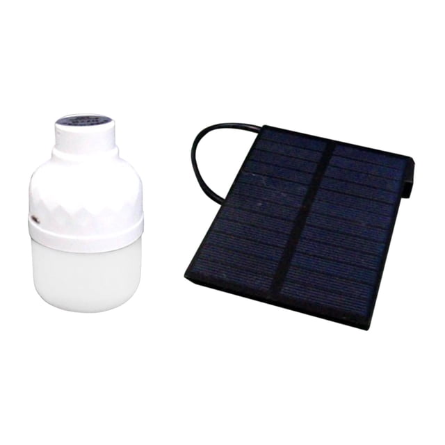 Portable LED Bulb Light Solar Powered Panel Camping for Yard Indoor Backpacking