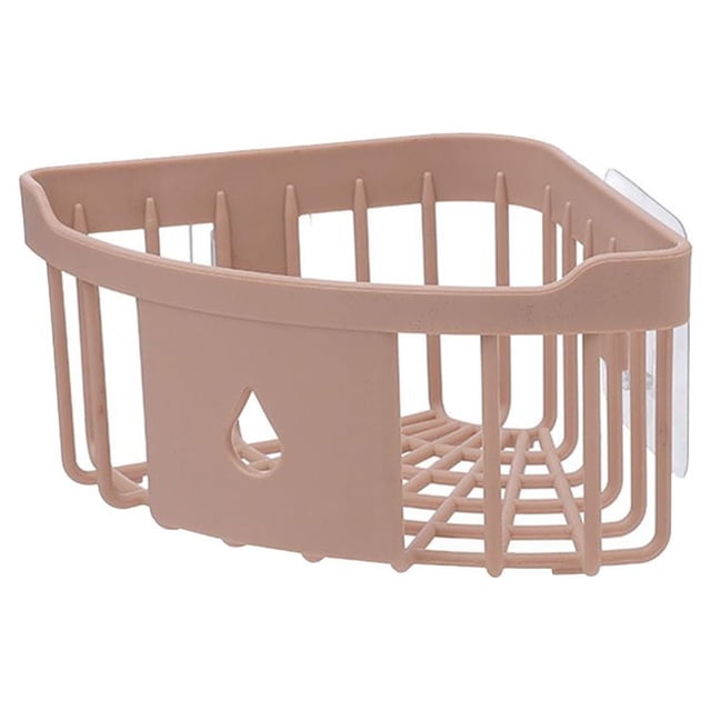 Bewildely Soporte de pared para baño, cocina, jabón, champú, loción, soporte de almacenamiento, caja de loción y champú, soporte de diseño Juegos de accesorios de baño Rosado