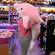 thumbnail image 4 of Delfín de Peluche 150 cm Gigante PELUCHERIA Rosa, 4 of 5