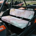 thumbnail image 2 of FKELYI Marble Pink Gold Print Anti-Dust Mule Bench Seat Cover Backrest Cover UTV ATV Accessories Breathable Powersports Seats Covers Washable UTV Interior Decor, 2 of 7
