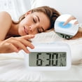thumbnail image 3 of Unique Bargains 2 Pcs Small Digital Alarm Clock 5.5 x 2.8 x 1.8 in White, 3 of 6
