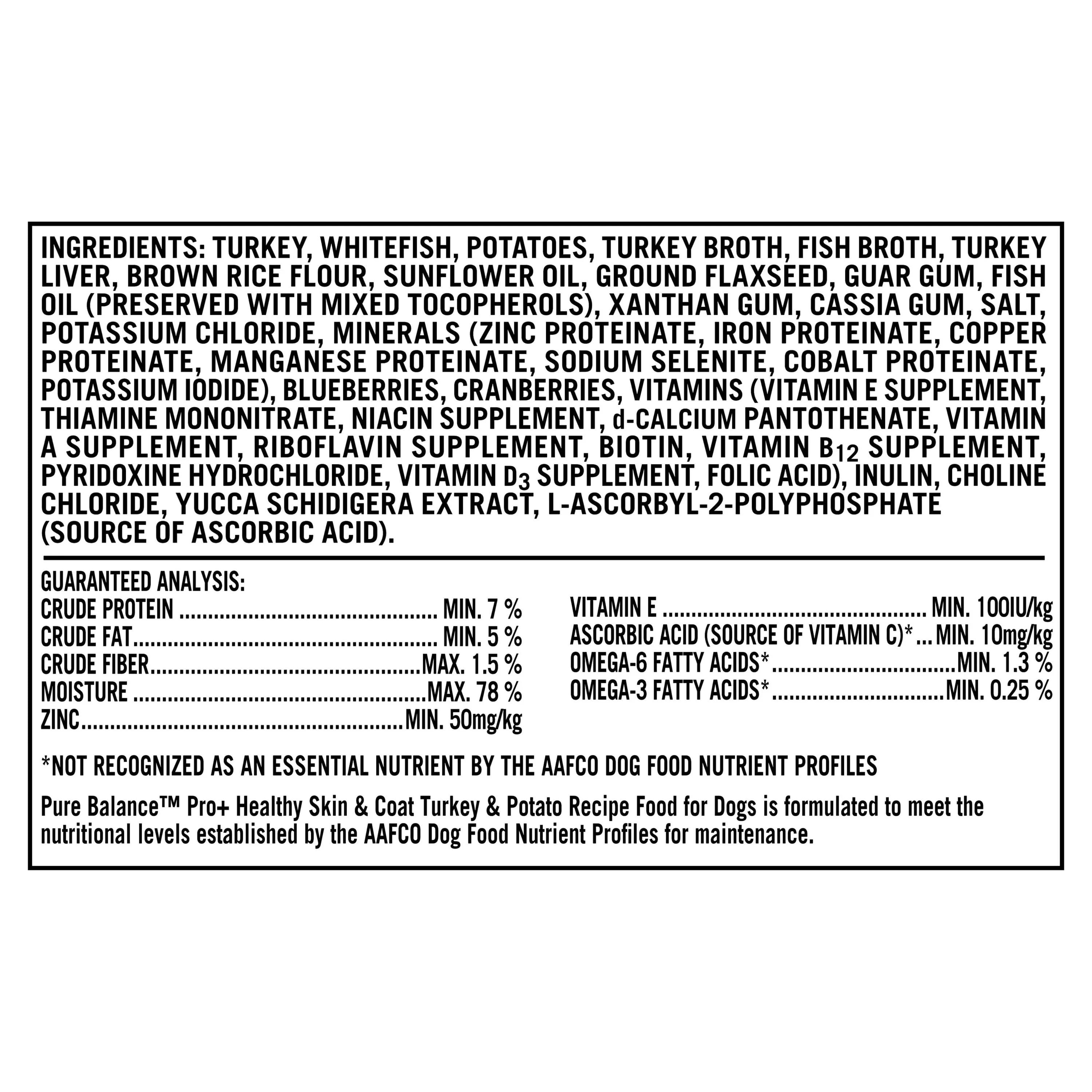 (12 pack) Pure Balance Pro+ Turkey & Potato Recipe Wet Dog Food, 12.5 oz Can