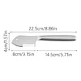 thumbnail image 3 of TIELUTT Stainless Steel Purpose Peeler Vegetable Slicer Kitchen with Comfortable Handle and Cheese for Cheese Making Potato Graters for Kitchen Stainless Steel Grape Skin Peeler Slice Peeler Spatula, 3 of 8
