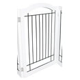 thumbnail image 5 of Internet's Best Wire Dog Gate with Arched Top - 3 Panel - 30" Tall - White, 5 of 9