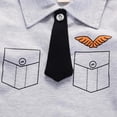 thumbnail image 5 of Toddler Little Boy Kids Spring Summer Clothes Cartoon Print Short-sleeved Shirt Shorts Outfit Set Gentleman Outfit Clothes，6M-4T, 5 of 6