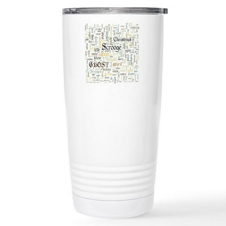 

CafePress - A Christmas Carol Word Cloud Travel Mug - Insulated Stainless Steel Travel Tumbler 20 oz.