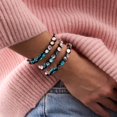 thumbnail image 2 of Pink Moon | .925 Sterling Silver | Lunar Glass Bracelet, 2 of 8