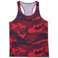 thumbnail image 2 of Raenseen Men's Muscle Tank Top Shirts Workout Sleeveless Camouflage Quick Dry Swim Vest Athletic Gym Red XXL, 2 of 9