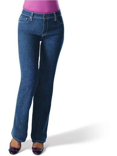 women's totally slimming at waist bootcut jeans