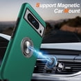 thumbnail image 5 of for Google Pixel 7 Pro Case, Slim Fit Case for Pixel 7 Pro with Ring Holder Kickstand,[Military Grade Drop Tested] Dual Layer Shockproof Protective Phone Case for Pixel 7 Pro 6.7", Alpine Green, 5 of 14