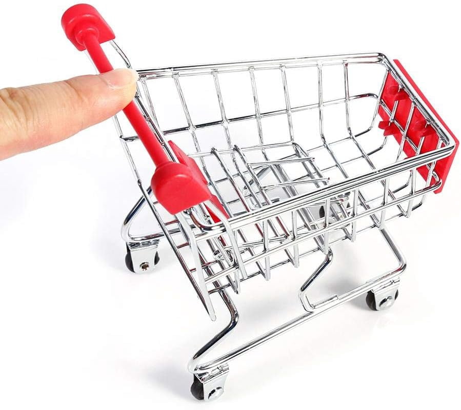 Parrot Bird Toy Shopping Cart Parakeet ligence Training Game Eon for Play for Small Birds Stainless Steel
