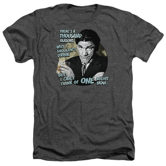 Three Stooges - Drink - Heather Short Sleeve Shirt - Small