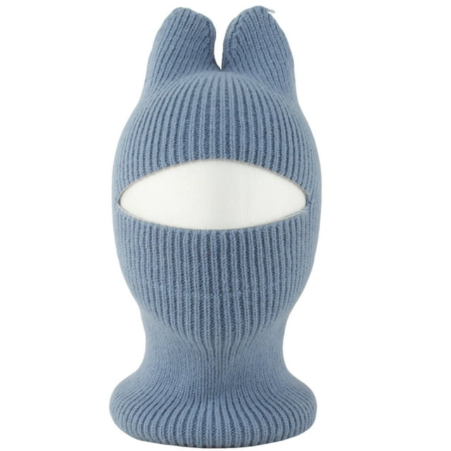 Face Mask for Sun Protection, Kids' Winter Warm Knit Mask and Ear Cover Cap