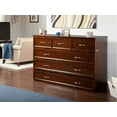 thumbnail image 5 of Deerfield Murphy Bed Chest Queen Antique Walnut with Charging Station, 5 of 9