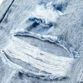 thumbnail image 7 of Kiijoy Girls Wide Leg Ripped Jeans Asymmetrical Baggy Straight Denim Pants, Sizes 8-9, 7 of 7