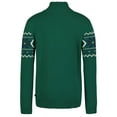thumbnail image 2 of Izod Boys Green & Blue Print Quarter Zip Cotton Sweater Medium 10-12, 2 of 3