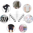 thumbnail image 5 of Juego de 10 perchas de metal JAMW Para pantalones con clips antideslizantes Sencillez, 5 of 5