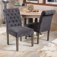 thumbnail image 1 of Lillard Dark Grey Dining Chairs (Set of 2), 1 of 4