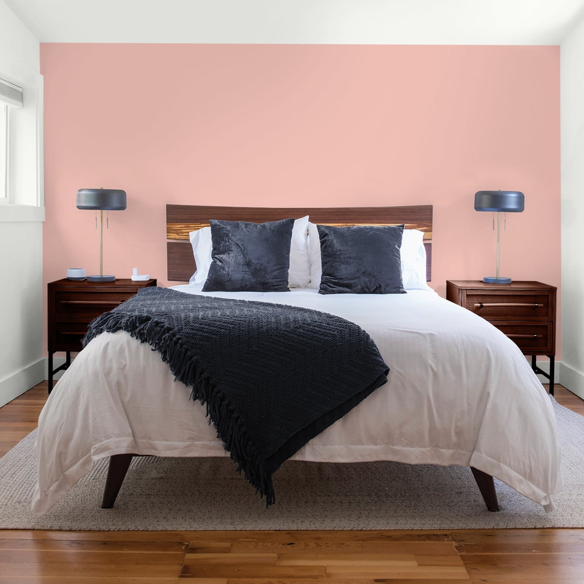 Glidden Spred Mesa Pink / Orange, Flat Interior Paint with Primer, 1 Gallon
