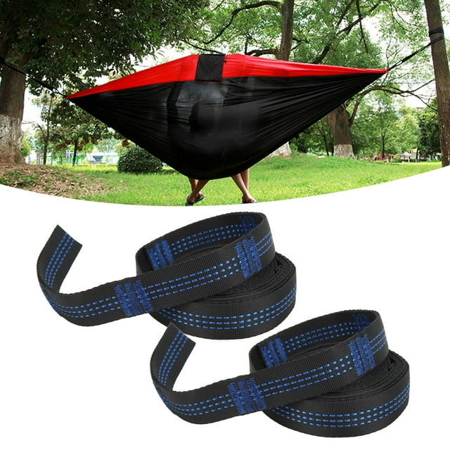 Corde de Hamac, Sangle d'Arbre de Hamac de 2m Portable Résistante à l'Usure pour Randonnée Camping Voyage