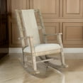 thumbnail image 4 of Rena Rocking Chair- Cushion Seat and Back- Brown Mahogany Mindy Wood, 4 of 6